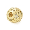 Brass Micro Pave Cubic Zirconia Beads KK-Z095-04G-07-2