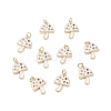 Brass Micro Pave Colorful Cubic Zirconia Pendants KK-C100-09G-4