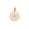 Brass Enamel Pendants KK-M314-08A-G01-1