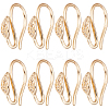 Beebeecraft 30Pcs Brass Earring Hooks KK-BBC0011-93-1
