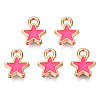 Alloy Enamel Star Charms ENAM-N054-69B-NR-3