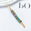 201 Stainless Steel Beadable Double Head Cuticle Pusher Nail Tools STAS-R161-01G-5
