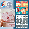 15 Sheets 5 Colors PVC Coated Scratch Off Film Password Stickers STIC-FG001-10-5