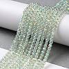 Electroplate Transparent Glass Beads Strands X1-GLAA-H021-01B-FR07-3