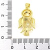 Brass Micro Pave Cubic Zirconia Pendants FIND-Z044-07G-3