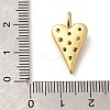 Rack Plating Brass Micro Pave Cubic Zirconia Pendants KK-M296-06G-3