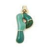 Alloy Enamel Pendants ENAM-S023-01G-P-2