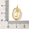 Brass Micro Pave Cubic Zirconia Pendants ZIRC-P123-01G-L02-3