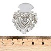 Brass Micro Pave Clear Cubic Zirconia Cuff Rings RJEW-P155-04D-P-5
