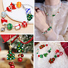 44pcs 10 style Christmas Handmade Lampwork Beads LAMP-TA0001-16-8
