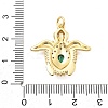 Brass Micro Pave Cubic Zirconia Pendants KK-L209-094G-3
