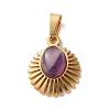 Natural Amethyst Pendants STAS-C120-15G-05-1