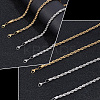 4Pcs 4 Style Rack Plating 304 Stainless Steel Twist Rope Chain Necklaces NJEW-GO0001-03D-3