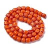 Handmade Lampwork Chevron Beads Strands LAMP-K041-01A-18-3