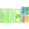 Multifunctional Plastic Geometric Drawing Ruler Set OFST-PW0005-01D-1