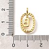 Brass Micro Pave Cubic Zirconia Pendants ZIRC-P123-01G-B02-3