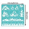 Self-Adhesive Silk Screen Printing Stencil X1-DIY-WH0338-347-2