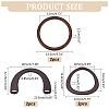 6Pcs 3 Styles Wooden Handles Replacement FIND-PH0020-36-2