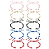 10Pcs 5 Colors Adjustable Braided Nylon Cord Link Bracelet Making AJEW-SC0002-18-1