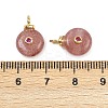 Natural Strawberry Quartz Pendants KK-B157-42B-02-3