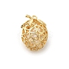 Brass with Cubic Zirconia Pendants KK-E792-08G-1