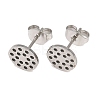 304 Stainless Steel Stud Earring Findings STAS-P434-06B-P-1