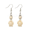 Starfish & Tortoise Synthetic Turquoise Beaded Stretch Bracelets & Dangle Earrings Kits SJEW-JS01311-01-5
