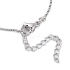 Rack Plating Natural Paua Shell Pendants Necklace NJEW-B104-01I-01P-3