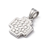 304 Stainless Steel Pendants STAS-L286-10P-2