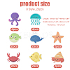 20Pcs 8 Style Ocean Animals PEVA Bathtub Non-Slip Stickers AJEW-WH0248-499-2