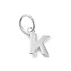 925 Sterling Silver Letter Charms STER-C012-01S-K-1