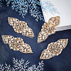 Alloy Glass Rhinestone Cloth Cabochons DIY-WH0265-46G-5