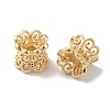 Rack Plating Double Side Brass Bead Caps KK-K381-17G-02-1