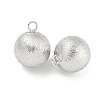 Brass Textured Pendants KK-P258-08P-2