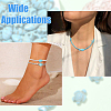 120Pcs 4 Styles Synthetic Turquoise Beads G-YW0002-65-6