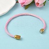 304 Stainless Steel with Polyester Metallic Cord Bracelets for Women BJEW-Z145-01G-31-2