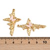 304 Stainless Steel Rhinestone Pendants STAS-P410-17G-3