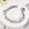 304 Stainless Steel Link Chains Bracelets BJEW-P351-02P-1
