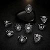 Natural Moonstone Finger Rings PW-WG82FD6-01-4