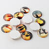 Half Round Love Dusk Photo Glass Dome Cabochons GGLA-A002-20mm-HH-2