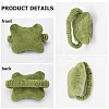 5Pcs 5 Colors Bone-shaped Soft Velvet Mouse Wrist Rest Band AJEW-GF0007-06-7