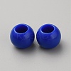 Acrylic European Beads MACR-WH0007-100B-1