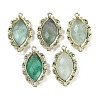 Natural Green Fluorite Faceted Horse Eye Links G-B126-02G-10-1