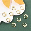 SHEGRACE Brass Flat Round Charms XGR0119G-108G-4