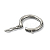 Tibetan Style 316 Surgical Stainless Steel Twister Clasps STAS-E191-07AS-02-2