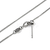 304 Stainless Steel Curb Chain Necklaces NJEW-H042-05P-2