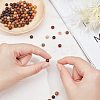 100Pcs 10 Colors Natural African Padauk Wood Beads Strands WOOD-FH0001-71-2
