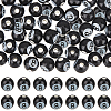 54Pcs Glazed Porcelain Round Beads PORC-SC0001-09-1