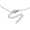 304 Stainless Steel Twist Stick Pendant Cable Chain Necklaces NJEW-H044-08P-3