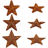 90Pcs 3 Styles Star Rust Iron Big Pendants IFIN-GF0001-13A-7